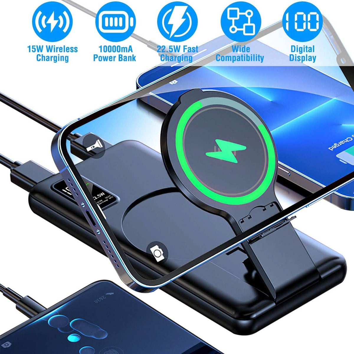 1000 mAh Wireless Foldable Power Bank - A-1 Thread Vault