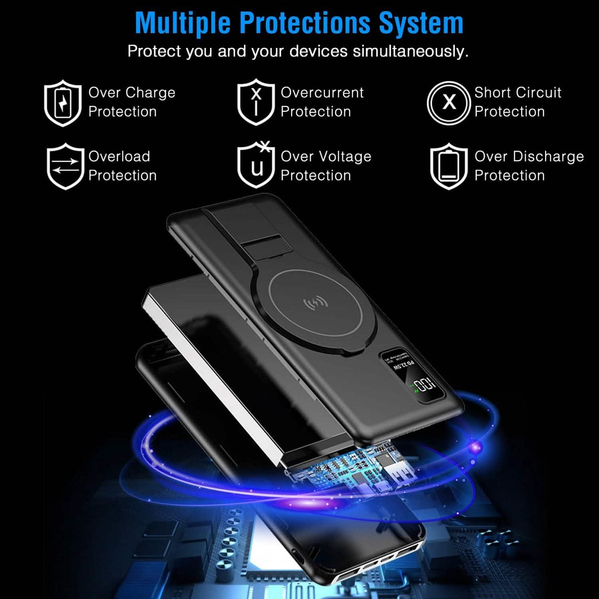 1000 mAh Wireless Foldable Power Bank - A-1 Thread Vault