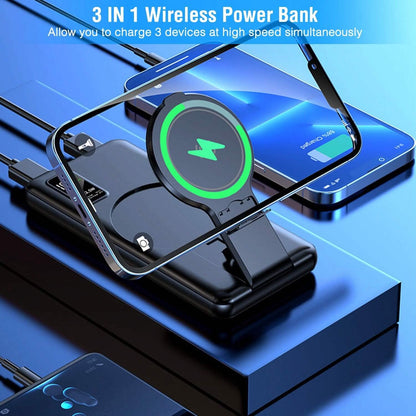 1000 mAh Wireless Foldable Power Bank - A-1 Thread Vault