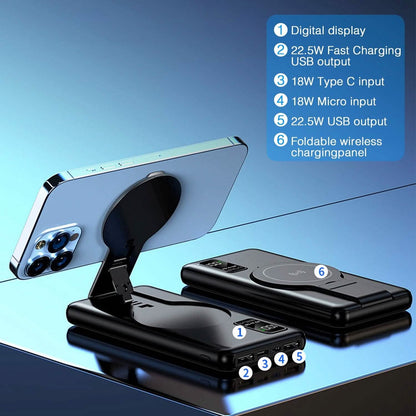 1000 mAh Wireless Foldable Power Bank - A-1 Thread Vault