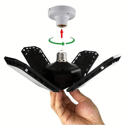 10000LM Super Bright 3 Leaf LED Garage Light Bulbs - A-1 Thread Vault