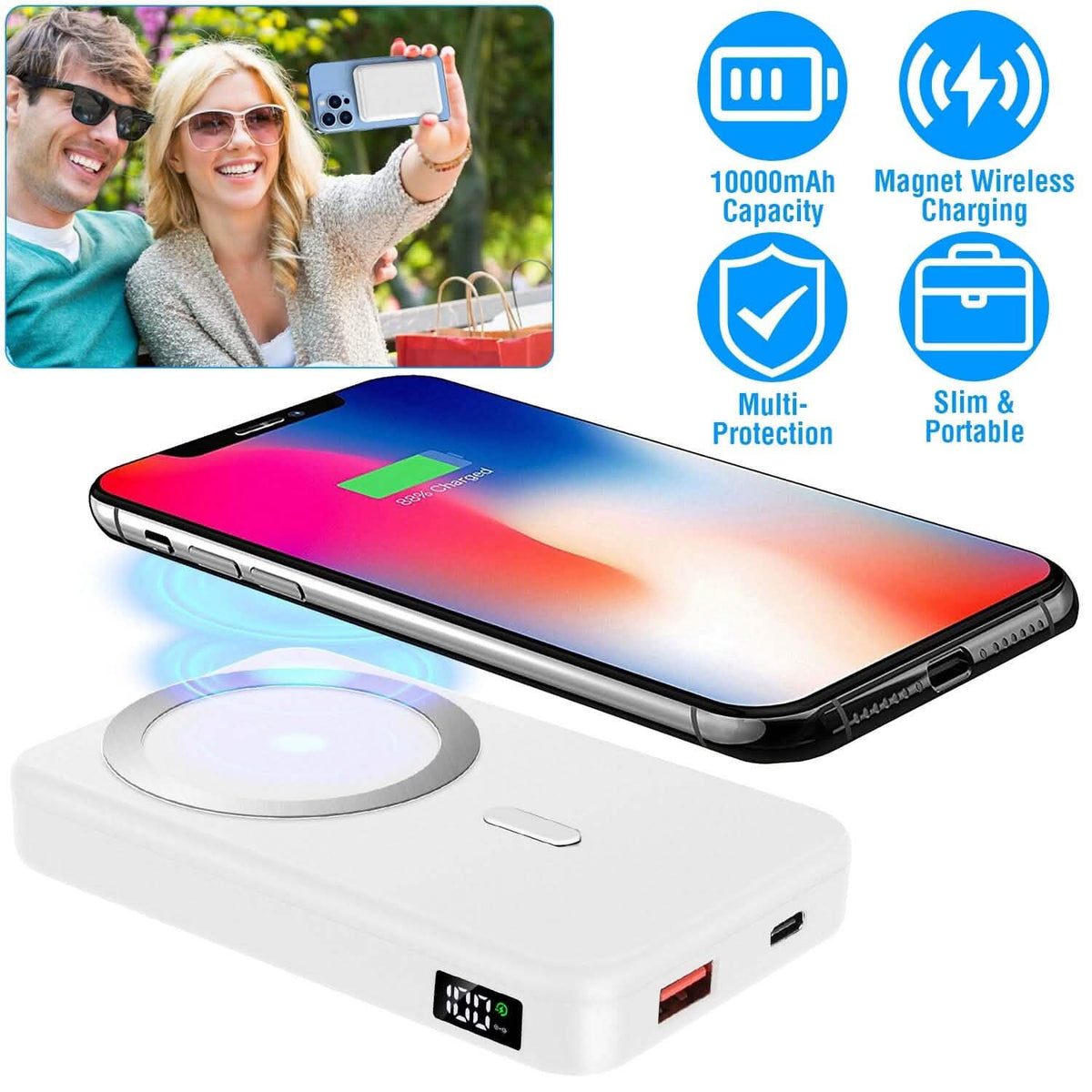 10000mAh Magnetic Wireless Power Bank 22.5W Fast Charging - A-1 Thread Vault