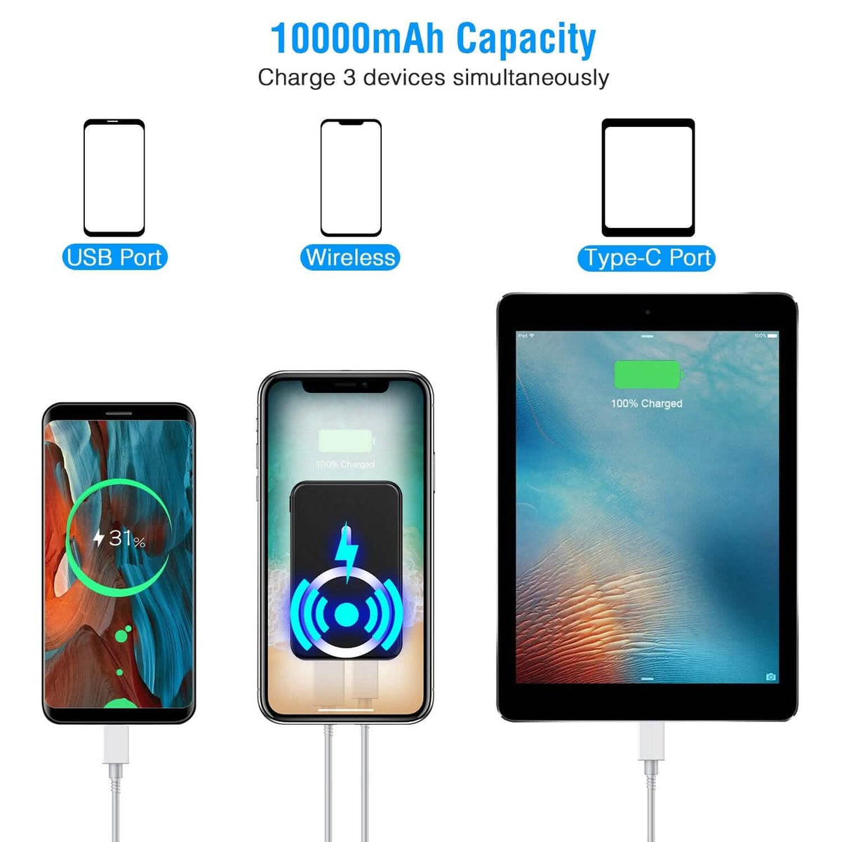 10000mAh Magnetic Wireless Power Bank 22.5W Fast Charging - A-1 Thread Vault