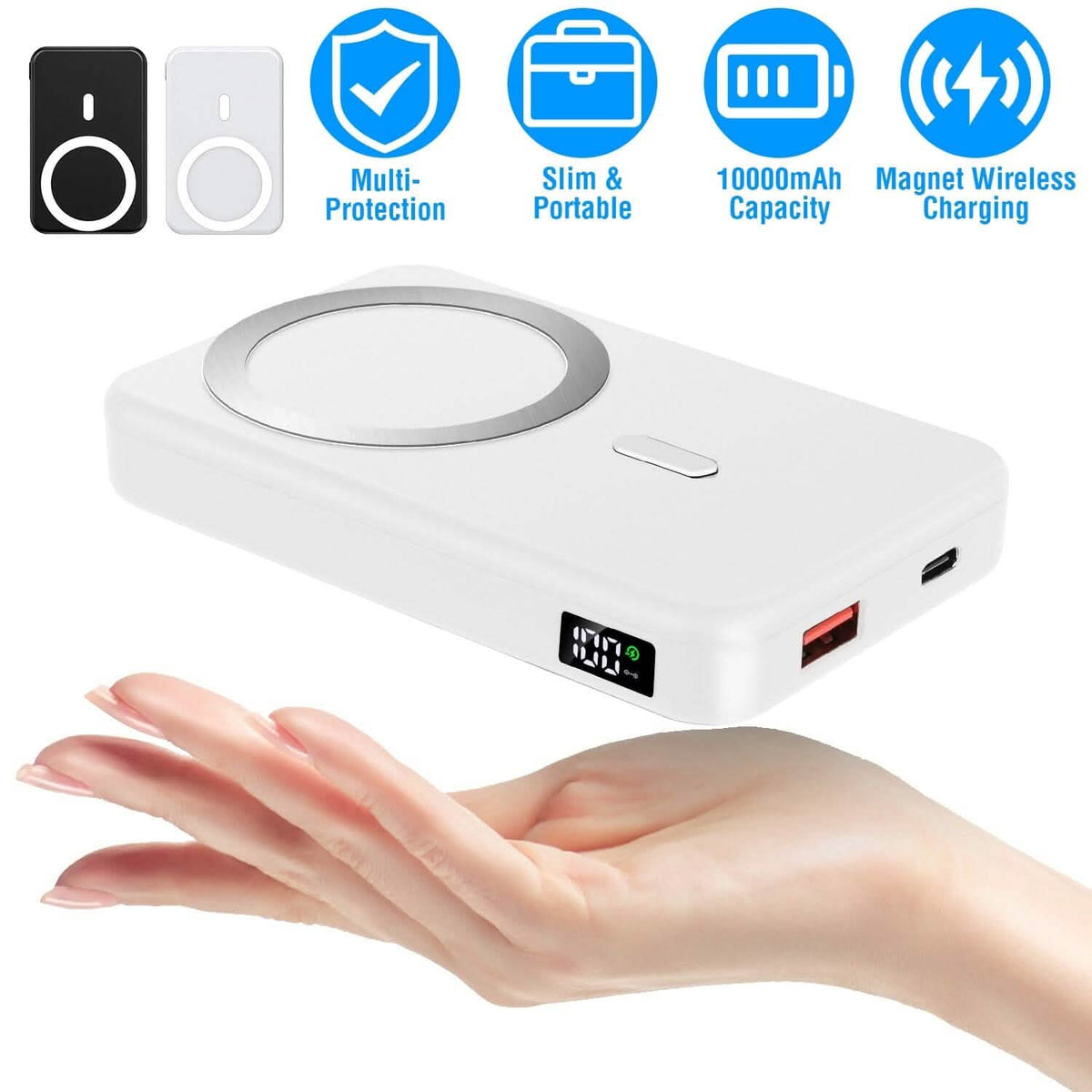 10000mAh Magnetic Wireless Power Bank 22.5W Fast Charging - A-1 Thread Vault
