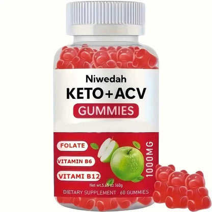 1000mg Keto+ACV Niwedah Apple Cider Vinegar Gummies - A-1 Thread Vault