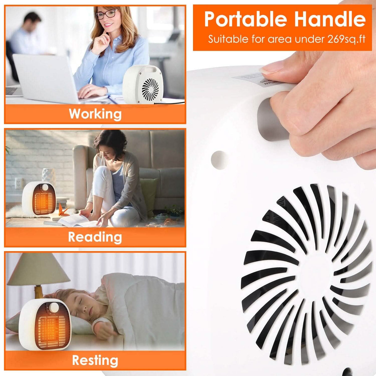 1000W Portable Electric Heater - A-1 Thread Vault
