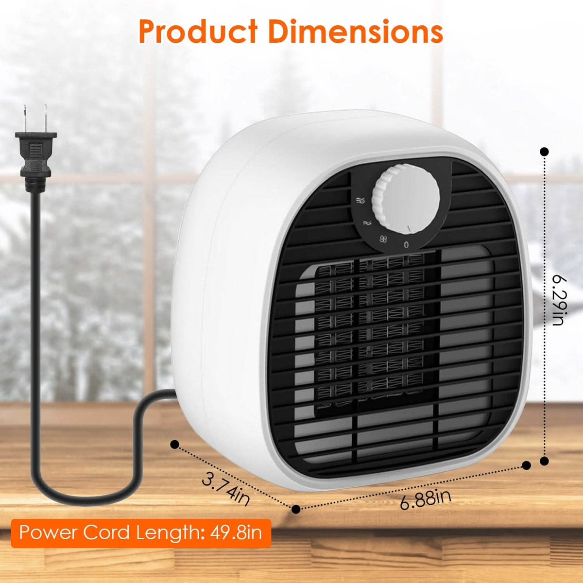 1000W Portable Electric Heater - A-1 Thread Vault