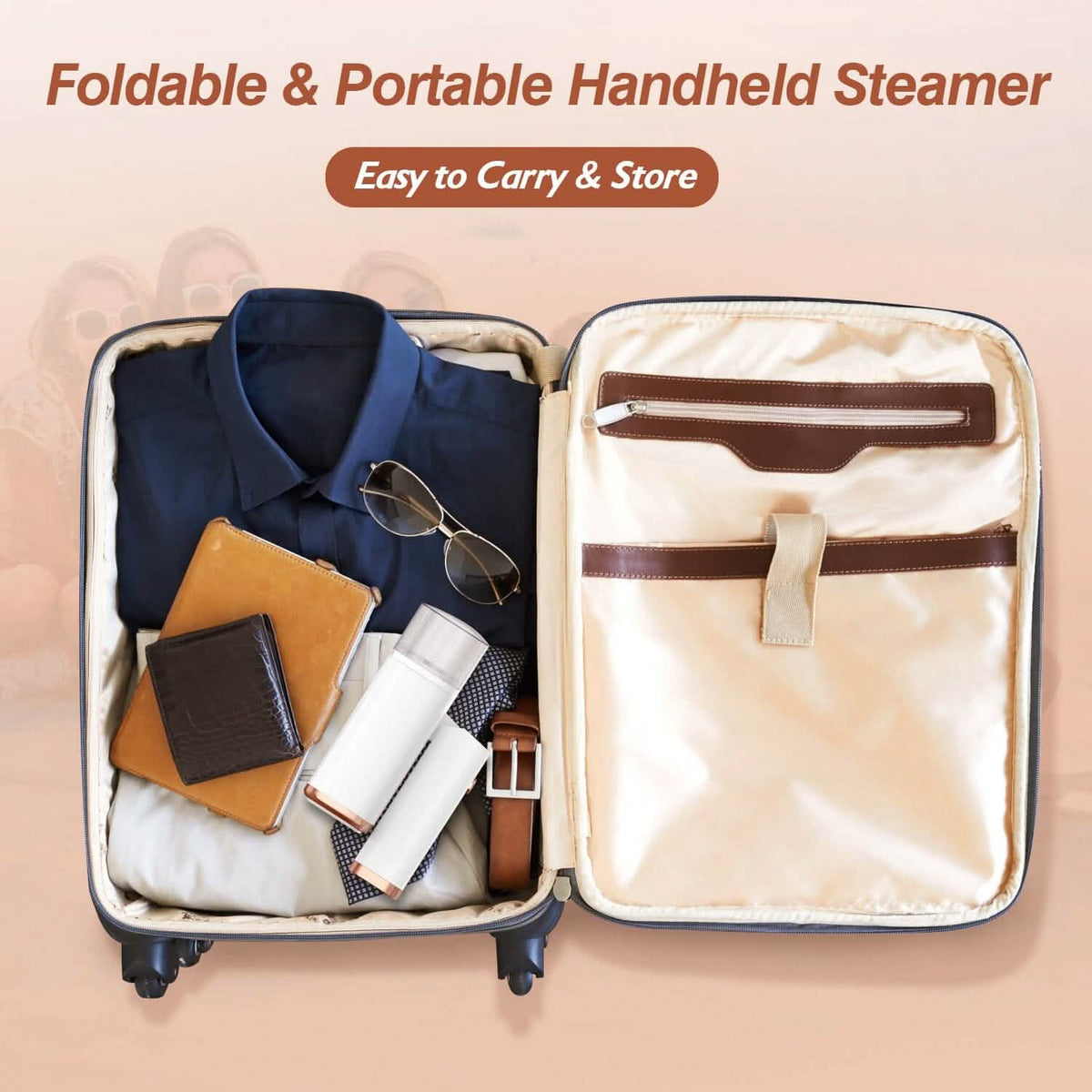 1000W Portable Handheld Clothes Steamer with Brush Foldable - A-1 Thread Vault