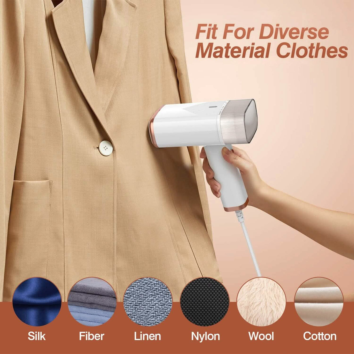 1000W Portable Handheld Clothes Steamer with Brush Foldable - A-1 Thread Vault