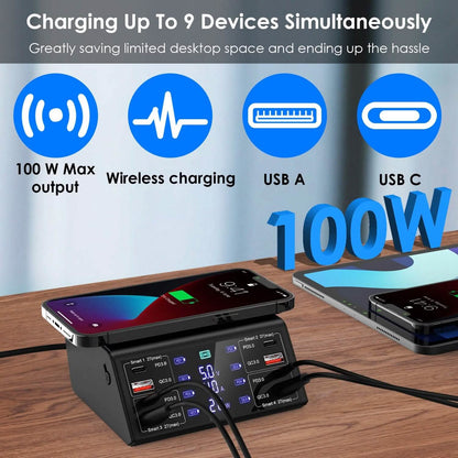 100W USB Charging Station 8-Port Charging Hub - A-1 Thread Vault