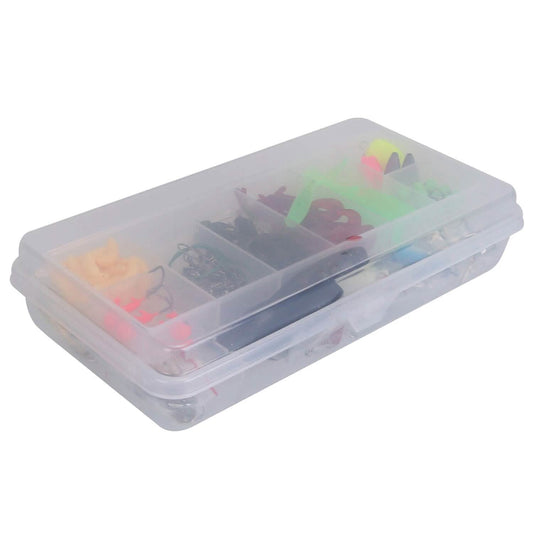 101-Pieces: Fishing Lure Kit Soft Plastic Fishing Baits Set with Soft Worms Crankbaits Box - A-1 Thread Vault