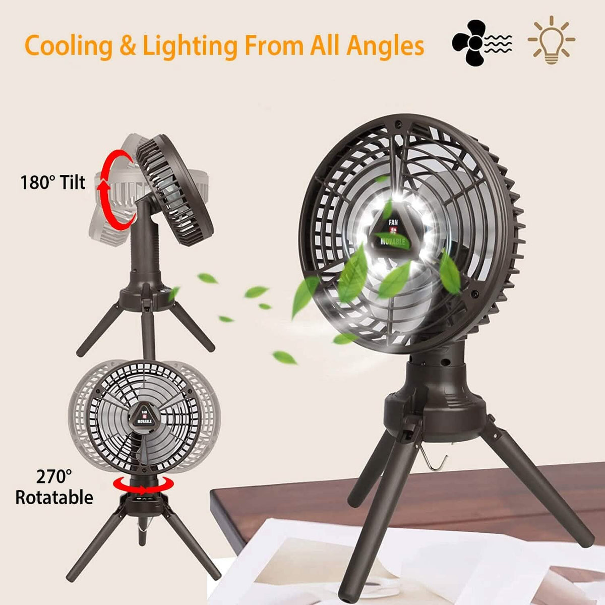 10400 mAh Portable Camping Fan - A-1 Thread Vault