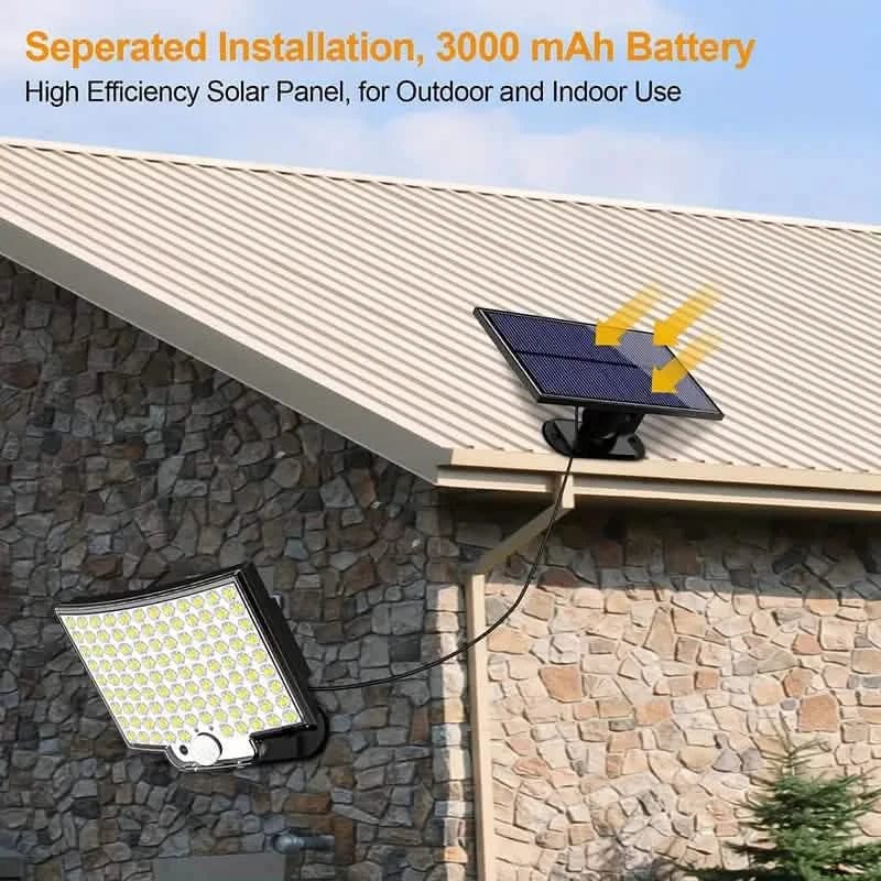 106LED Super Bright Motion Sensor Solar Power LED Garden Wall Light - A-1 Thread Vault