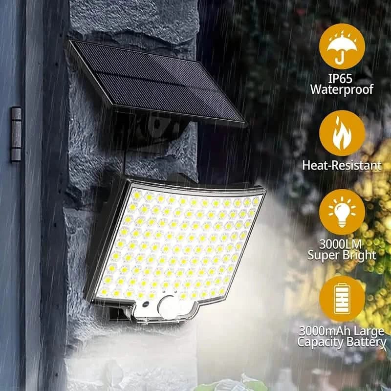 106LED Super Bright Motion Sensor Solar Power LED Garden Wall Light - A-1 Thread Vault
