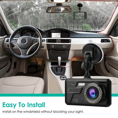 1080P 4-Inch Touch Screen Dual Dash Cam - A-1 Thread Vault