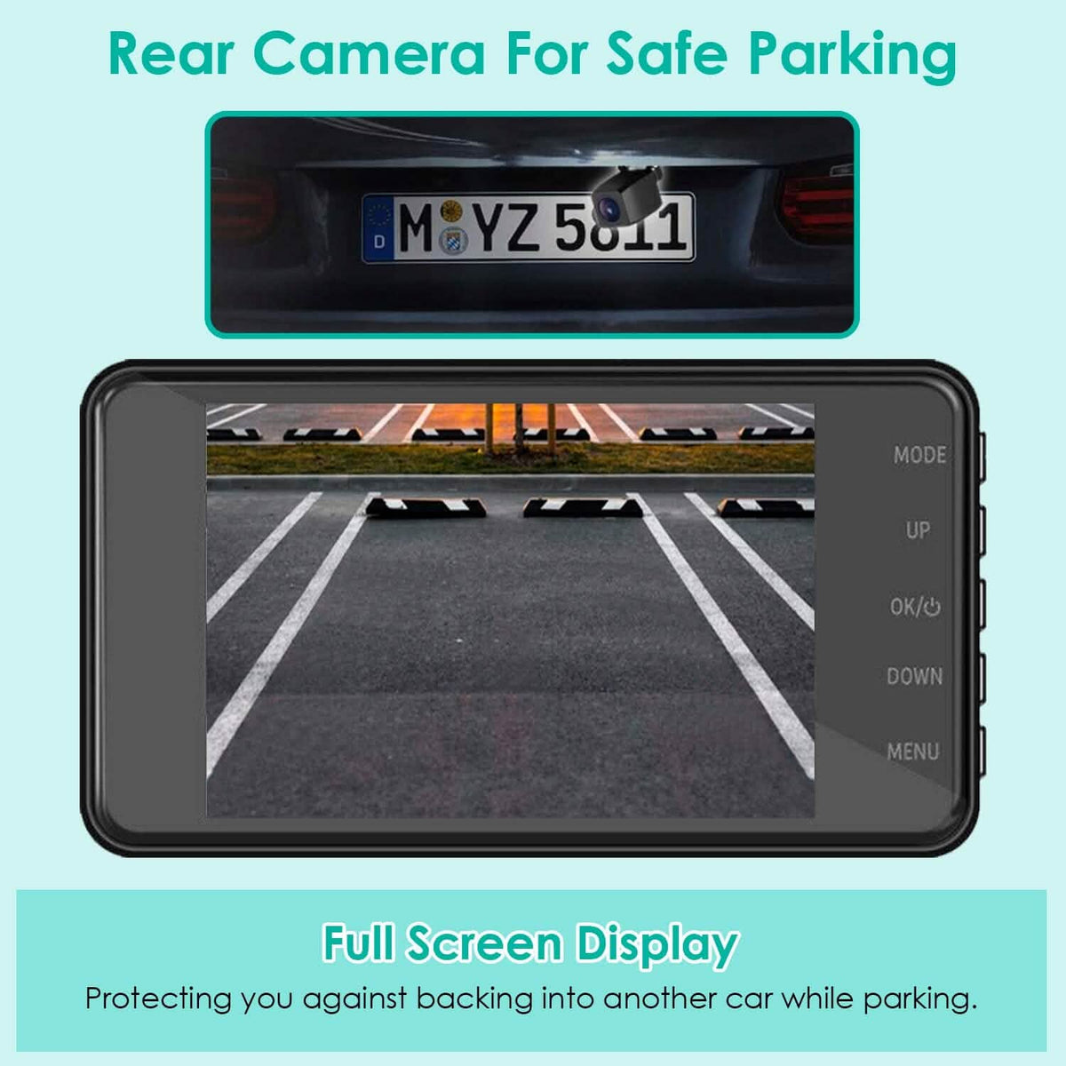 1080P 4-Inch Touch Screen Dual Dash Cam - A-1 Thread Vault