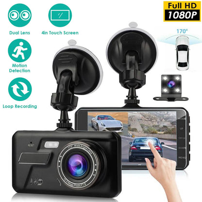 1080P 4-Inch Touch Screen Dual Dash Cam - A-1 Thread Vault