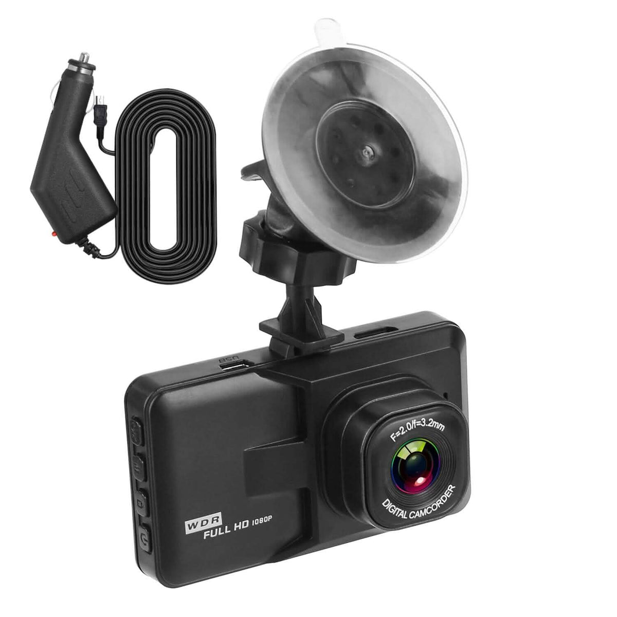1080P Car DVR 3" Camera Dash Cam with 100° Angle Loop Recording Motion Detection - A-1 Thread Vault