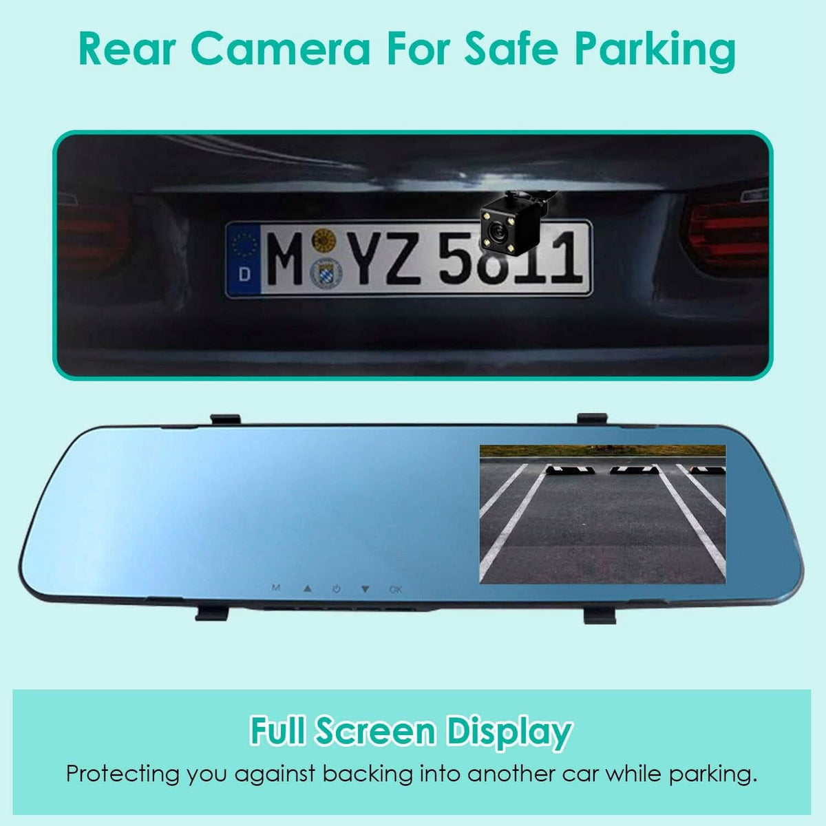 1080P Car DVR 4.3inches Dash Cam with 140° Angle Loop Recording - A-1 Thread Vault