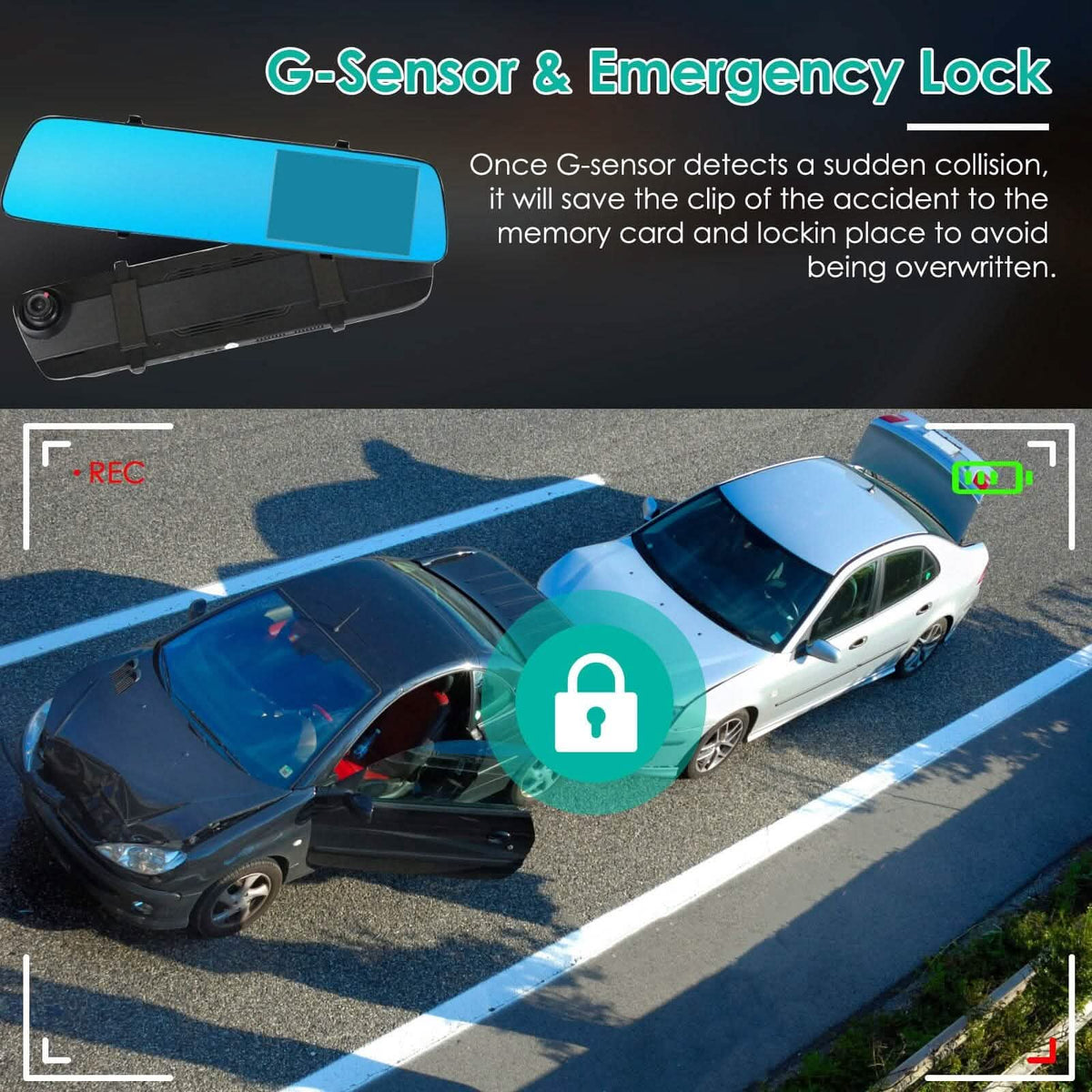 1080P Car DVR 4.3inches Dash Cam with 140° Angle Loop Recording - A-1 Thread Vault