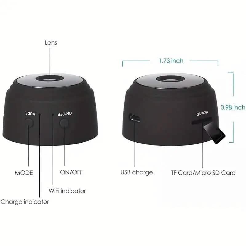 1080P Mini Wireless 2.4G Surveillance Hidden Camera - A-1 Thread Vault