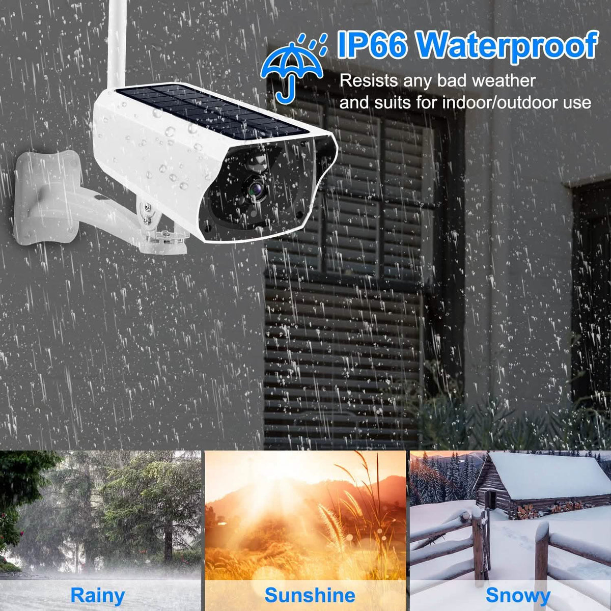 1080P Solar Powered Wifi IP Camera - A-1 Thread Vault