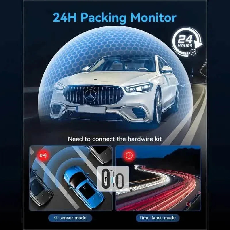 1080P Triple Dash Cam Front, Inside and Rear with 32GB Card, Night Vision, HDR & More - A-1 Thread Vault