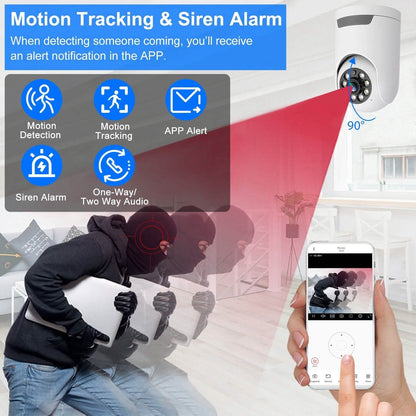 1080P Wifi IP Camera Pan Tilt Security Surveillance Camcorder - A-1 Thread Vault