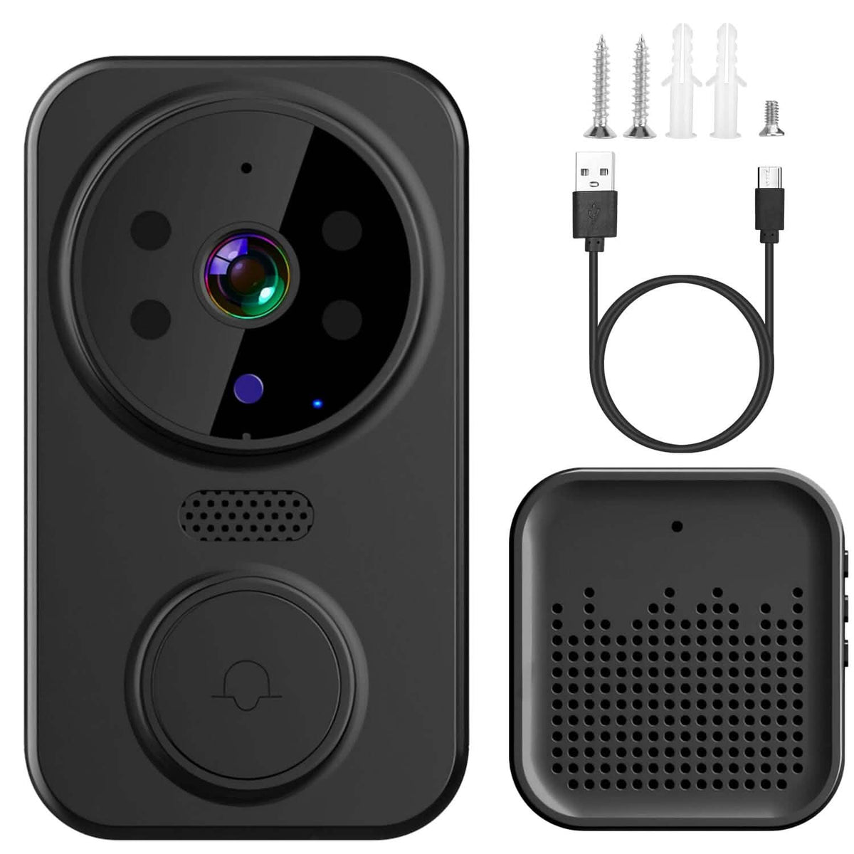 1080P WiFi Security Doorbell Camera 2-Way Audio Free Cloud Storage - A-1 Thread Vault
