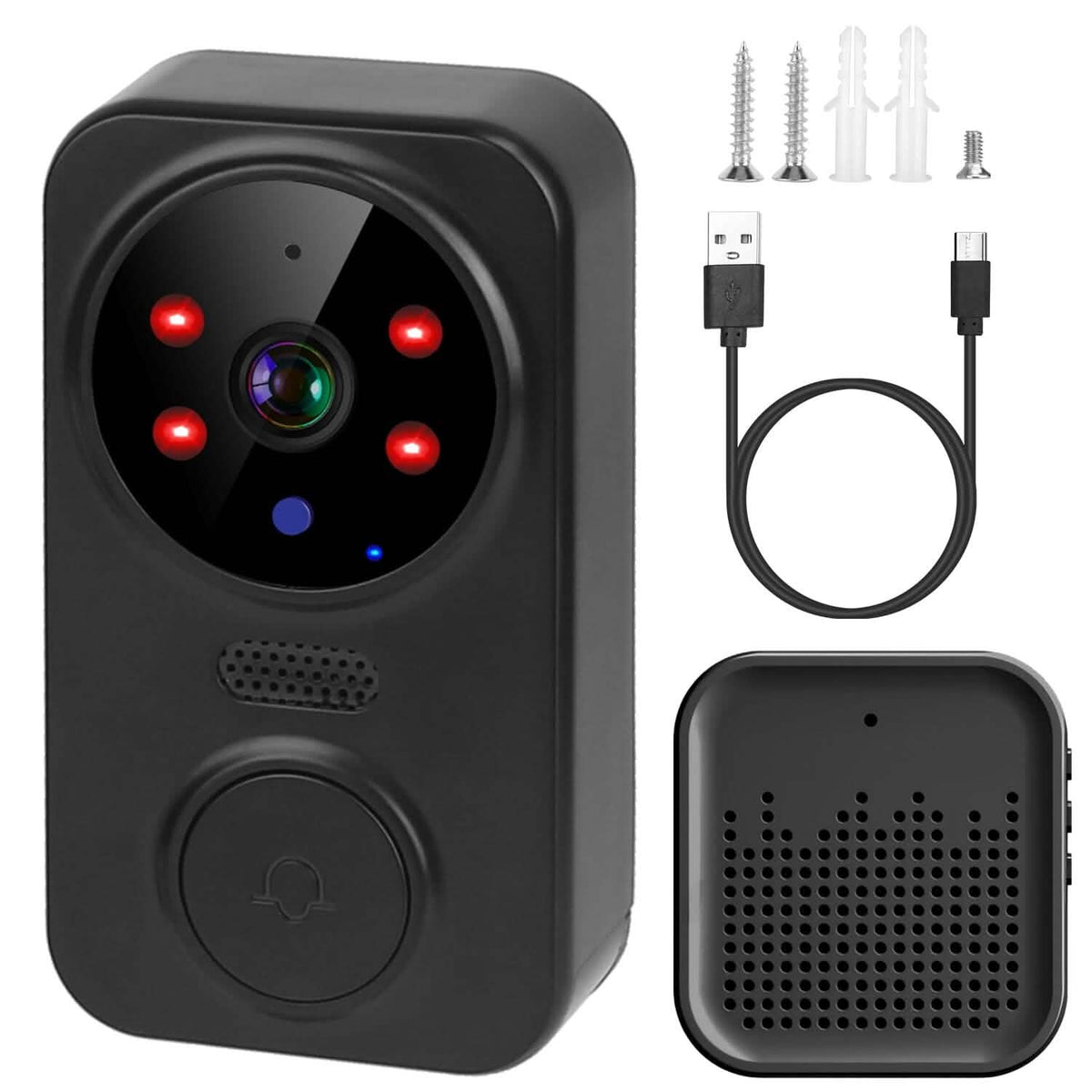 1080P WiFi Security Doorbell Camera 2-Way Audio Free Cloud Storage - A-1 Thread Vault
