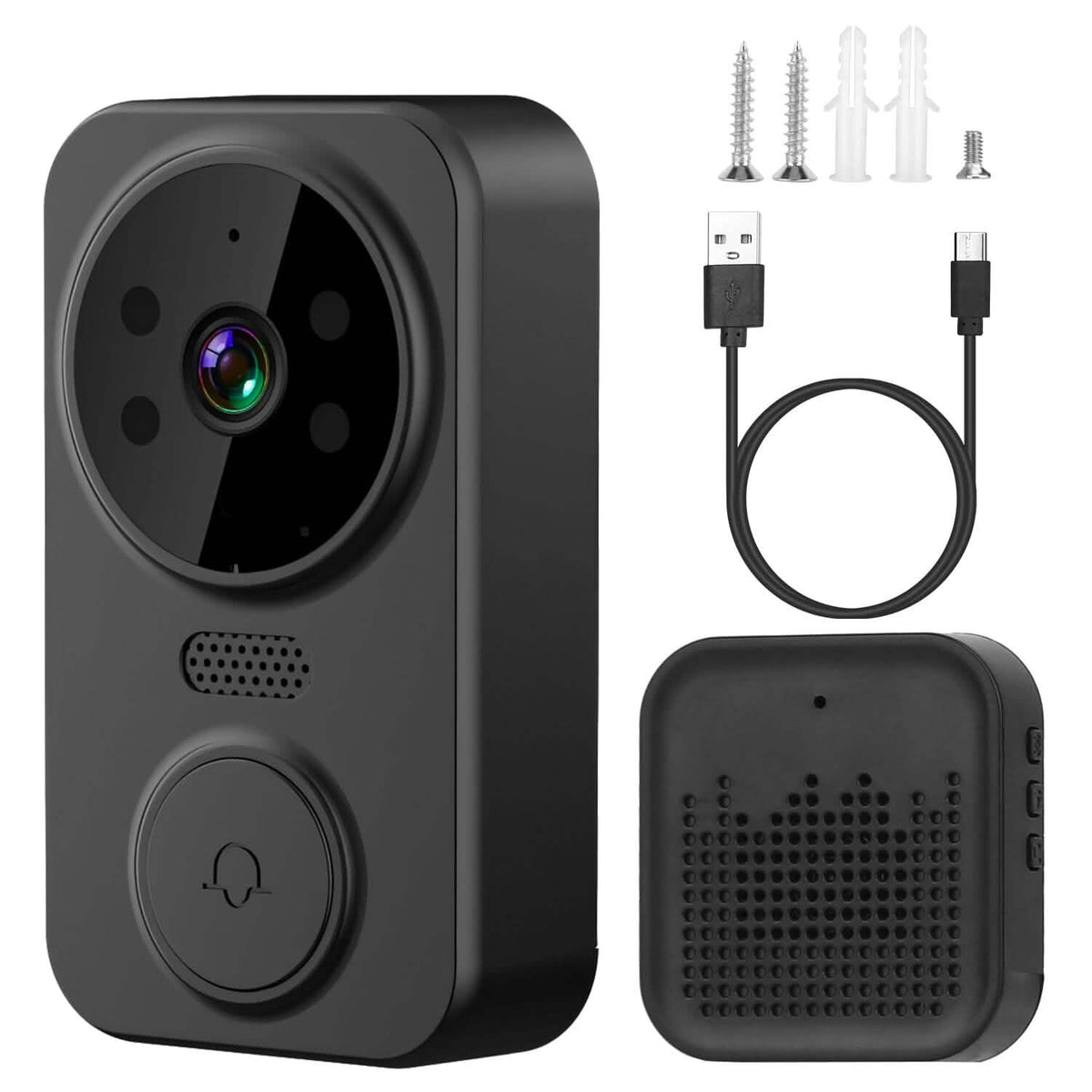 1080P WiFi Security Doorbell Camera 2-Way Audio Free Cloud Storage - A-1 Thread Vault