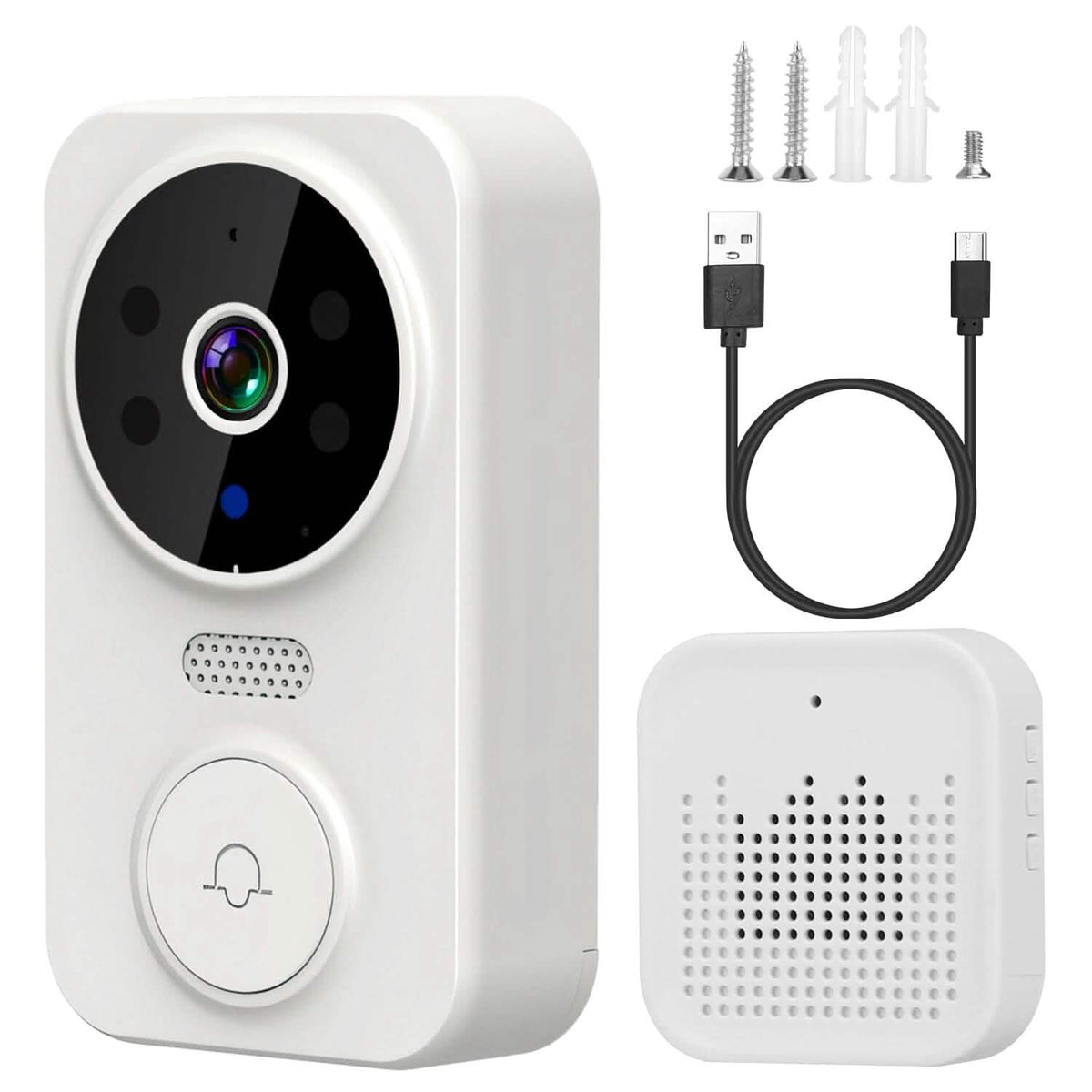 1080P WiFi Security Doorbell Camera 2-Way Audio Free Cloud Storage - A-1 Thread Vault