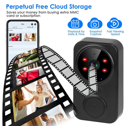 1080P WiFi Security Doorbell Camera 2-Way Audio Free Cloud Storage - A-1 Thread Vault
