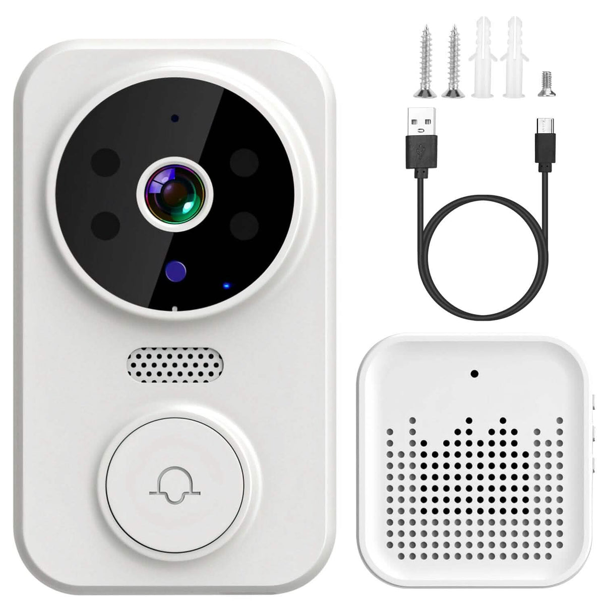 1080P WiFi Security Doorbell Camera 2-Way Audio Free Cloud Storage - A-1 Thread Vault