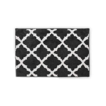 Bibb Home 1-2 Pack Trellis Micro Shag Bath Rugs 17" X 24" - A-1 Thread Vault