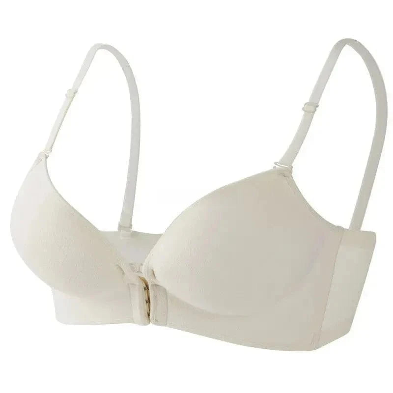 10cm Extreme Front Closure Push Up Bra - Ultra Thick Padded Lift Halter Neck for Small Chest, Deep Plunge Sexy Lingerie - A-1 Thread Vault