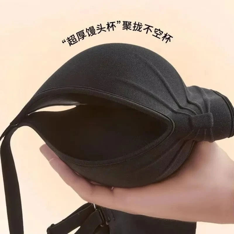 10cm Extreme Push Up Bra for AA/A Cup Lift Gather Wireless Bra, Anti-Sagging Side Smoothing Seamless T-Shirt Bra for Small Bust - A-1 Thread Vault