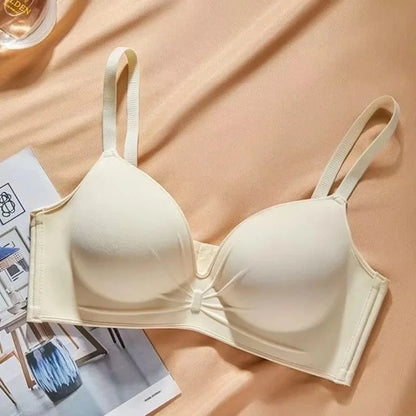 10cm Extreme Push Up Bra for AA/A Cup Lift Gather Wireless Bra, Anti-Sagging Side Smoothing Seamless T-Shirt Bra for Small Bust - A-1 Thread Vault