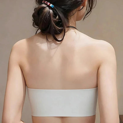 10CM Extreme Push up Strapless Bra for Small Chest Front Closure Anti-Slip Lift Perky Fake Boobs AA a B Cups No Side Bulge - A-1 Thread Vault