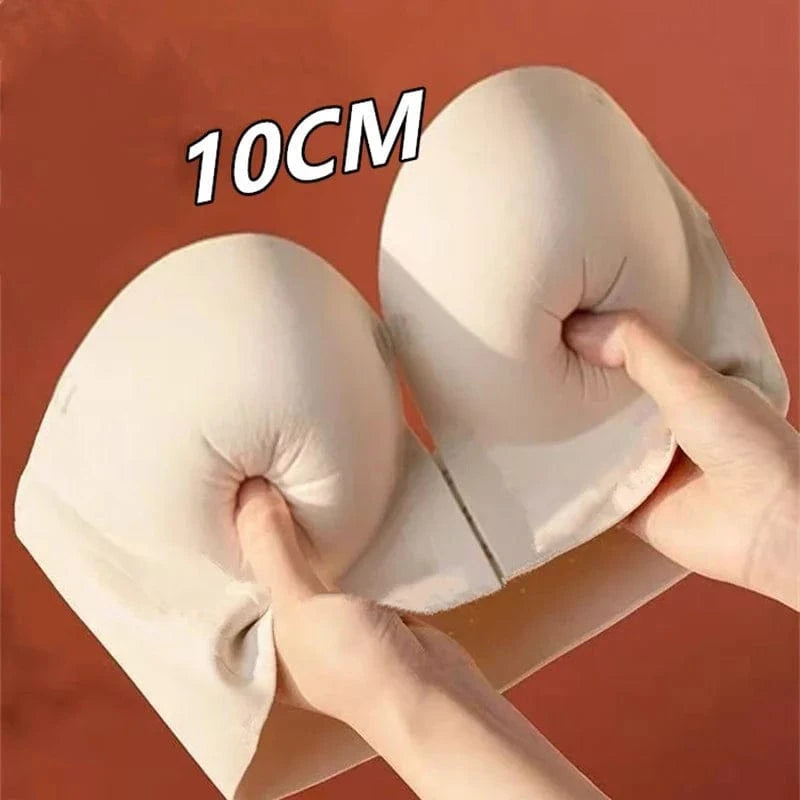 10CM Extreme Push up Strapless Bra for Small Chest Front Closure Anti-Slip Lift Perky Fake Boobs AA a B Cups No Side Bulge - A-1 Thread Vault