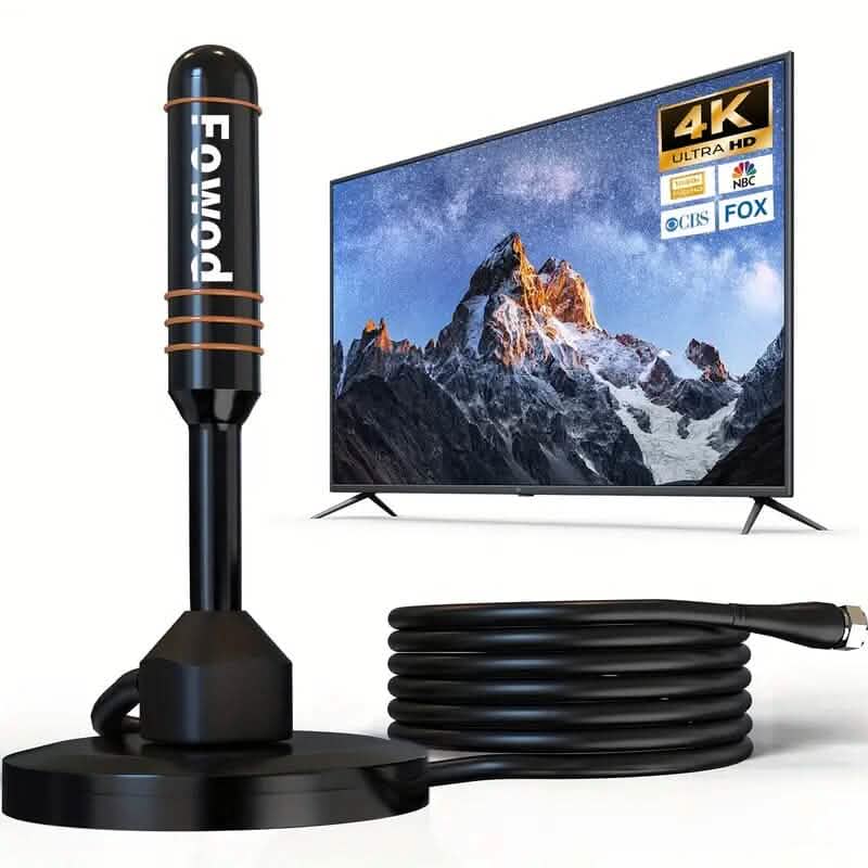 10ft Coax Cable HD Digital TV Antenna with Magnetic Base - A-1 Thread Vault