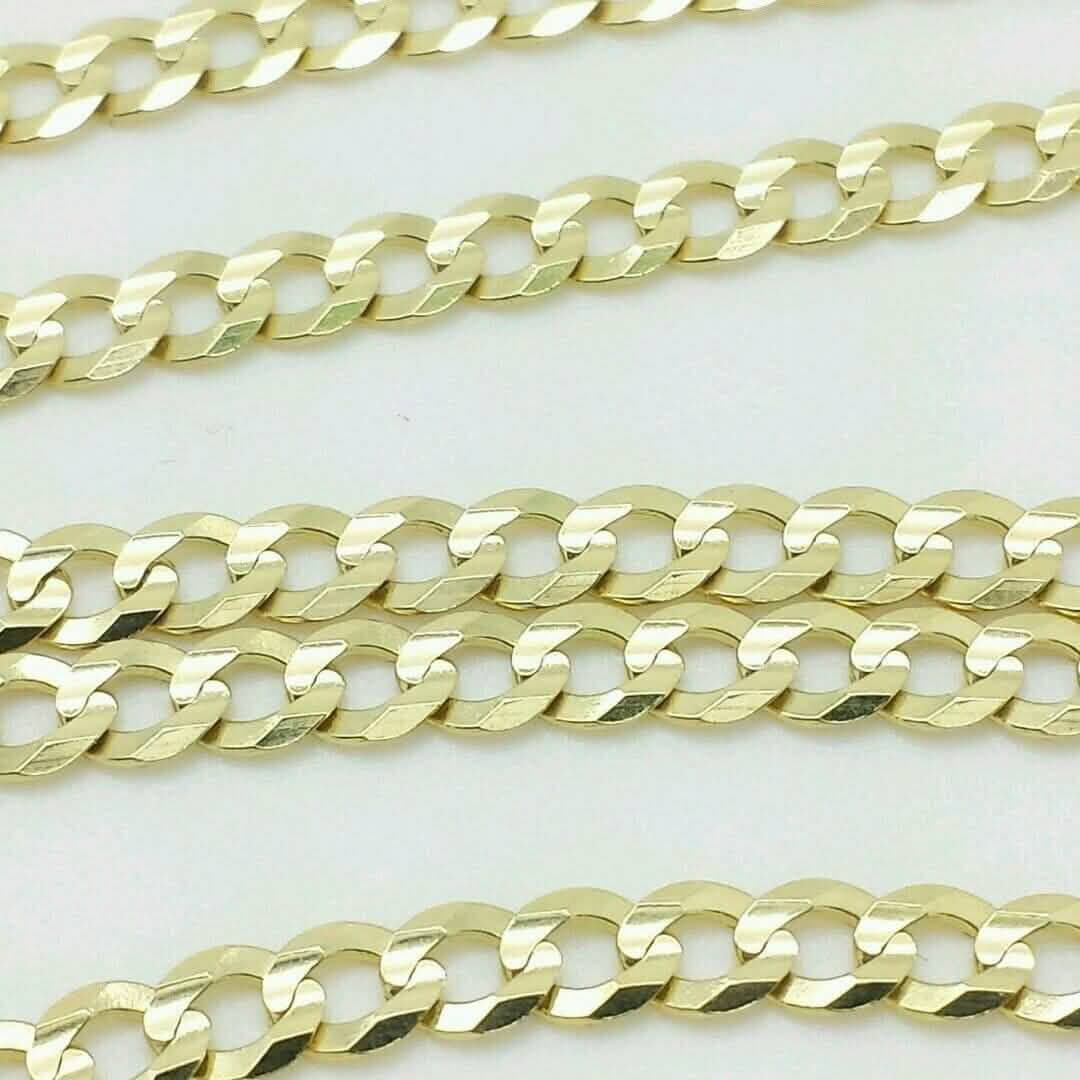 10K Solid Yellow Gold Cuban Chain 2.6mm Necklace - A-1 Thread Vault