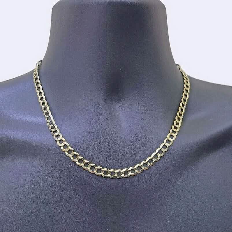 10K Yellow Gold Miami Cuban Curb Link Chain 6mm Necklace - A-1 Thread Vault