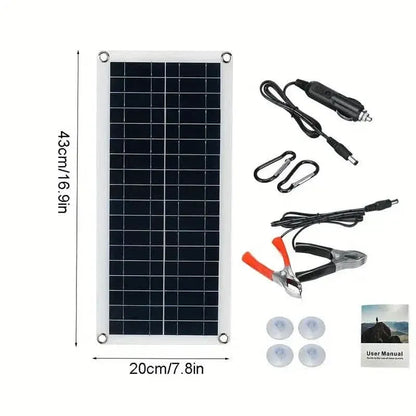 10W Solar Panel 18V Solar Cell 60A&100A Controller Solar Panels - A-1 Thread Vault