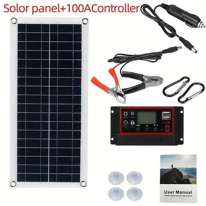 10W Solar Panel 18V Solar Cell 60A&100A Controller Solar Panels - A-1 Thread Vault