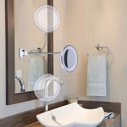 10X Magnifying LED Lighted Makeup Mirror - A-1 Thread Vault
