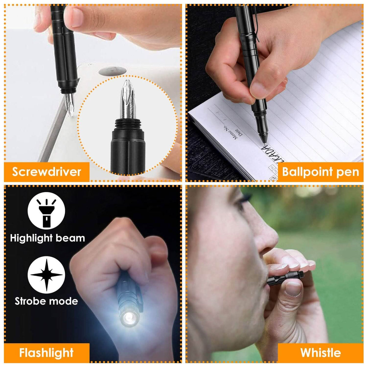 11-in-1 Tactical Pen Gear Set - A-1 Thread Vault