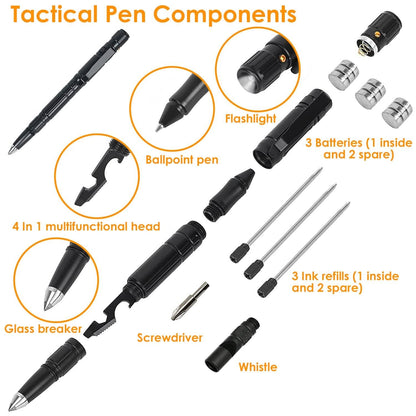 11-in-1 Tactical Pen Gear Set - A-1 Thread Vault