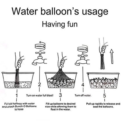 111-Pieces: Quick Filling Water Balloon Bombs - A-1 Thread Vault