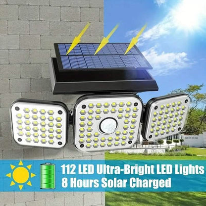 112 LED Solar Motion Sensor Lights - A-1 Thread Vault